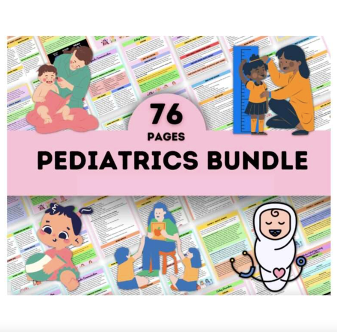 Pediatrics Bundle 76 Pages – Nursing Student Study Guide