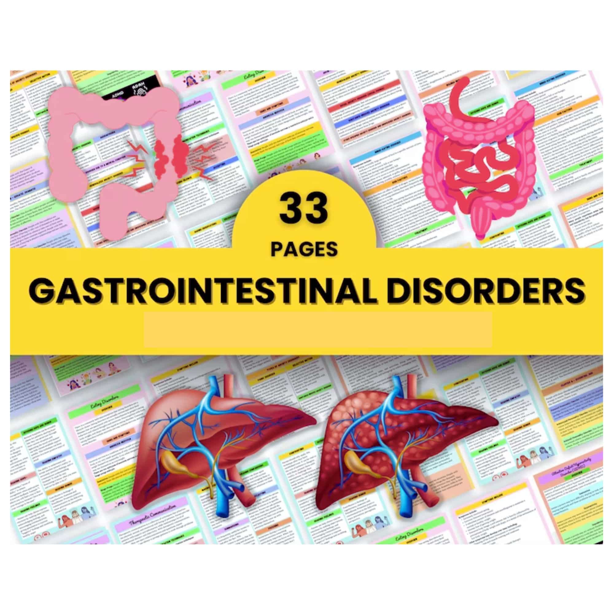 Gastrointestinal Disorder Bundle 33 Pages